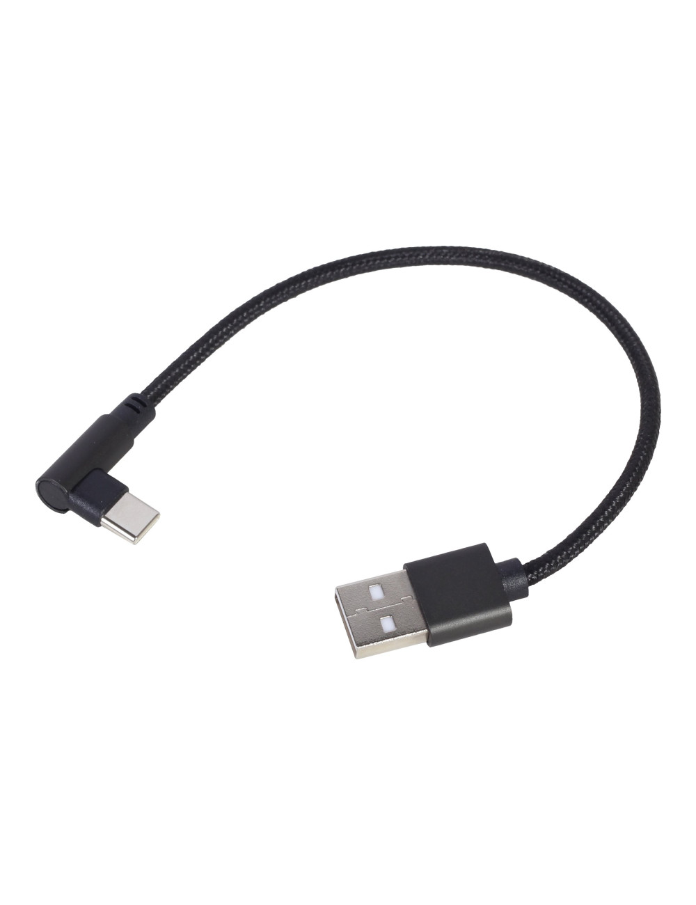 Gembird | Angled USB Type-C charging and data cable | CC-USB2-AMCML-0.2M | Black