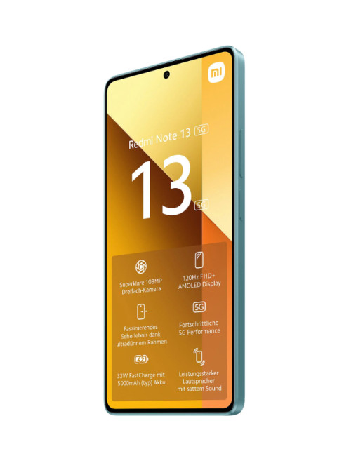 Xiaomi | Redmi | Note 13 | Ocean Teal | 6.67 " | AMOLED | 1080 x 2400 pixels | Mediatek | Dimensity 6080 | Internal RAM 8 GB | 2