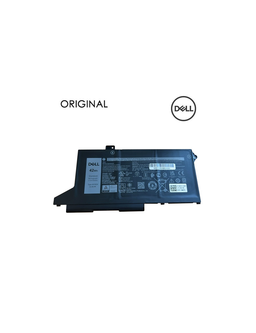 Notebook Battery DELL WY9DX, 42Wh, Original