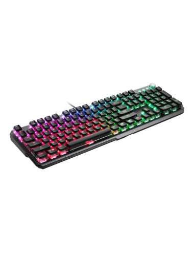 MSI | Gaming Keyboard | VIGOR GK71 SONIC BLUE | Gaming Keyboard | RGB LED light | US | Wired | Black | Numeric keypad | Blue Swi