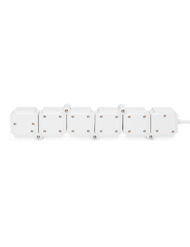 DIGITUS Flexible power strip, 3680 W 250VAC 50 Hz 4x safety outlet, 16 A, 2x USB A connection, 2.4 A