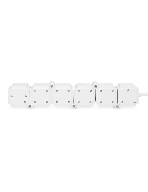 DIGITUS Flexible power strip, 3680 W 250VAC 50 Hz 4x safety outlet, 16 A, 2x USB A connection, 2.4 A