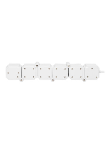 DIGITUS Flexible power strip, 3680 W 250VAC 50 Hz 4x safety outlet, 16 A, 2x USB A connection, 2.4 A