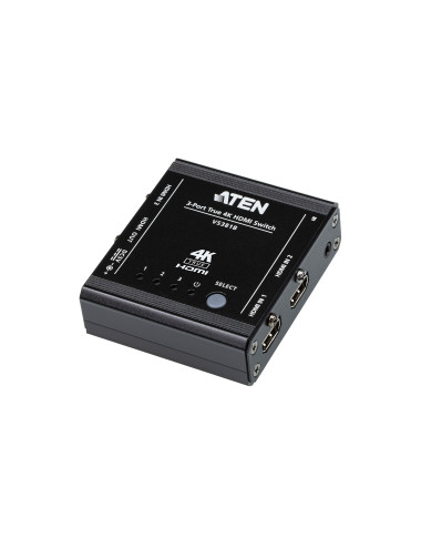 Aten 3-Port True 4K HDMI Switch VS381B Input: 3 x HDMI Type A Female Output: 1 x HDMI Type A Female