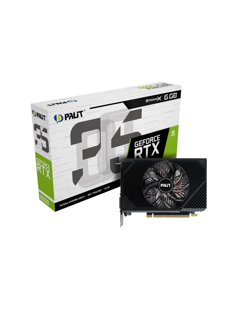 Graphics Card|PALIT|NVIDIA GeForce RTX 3050|6 GB|GDDR6|96 bit|PCIE 4.0 16x|GPU 1442 MHz|Single Slot Fansink|1xHDMI|1xDisplayPort