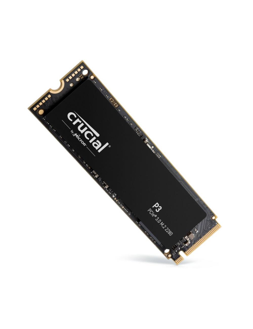 SSD|CRUCIAL|P3|1TB|M.2|PCIE|NVMe|3D NAND|Write speed 3000 MBytes/sec|Read speed 3500 MBytes/sec|TBW 220 TB|CT1000P3SSD8