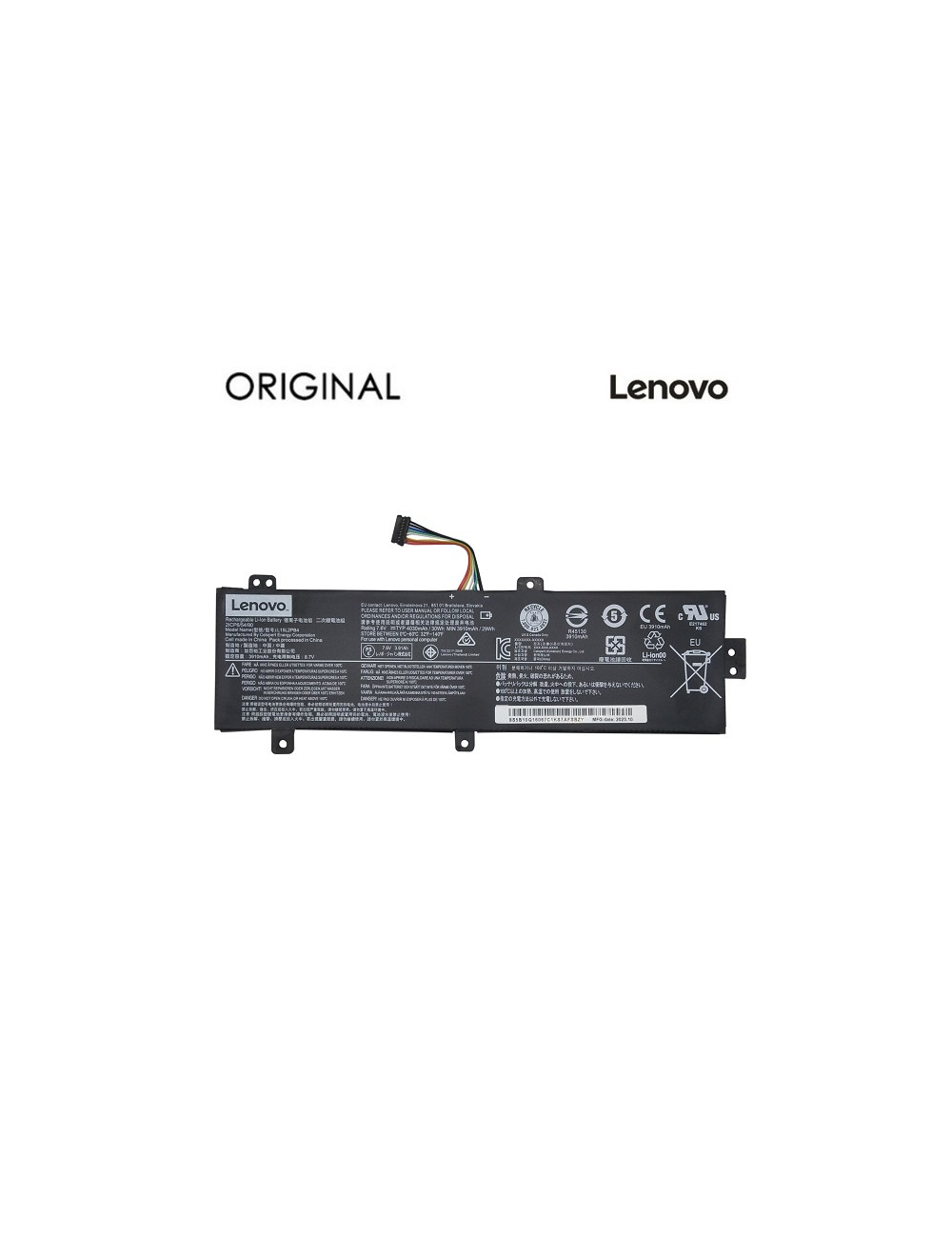 Nešiojamo kompiuterio baterija LENOVO L15L2PB4, 4030mAh, Original