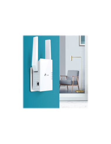 TP-LINK | Range Extender | RE605X | 802.11ax | 574+1201 Mbit/s | 10/100/1000 Mbit/s | Ethernet LAN (RJ-45) ports 1 | Mesh Suppor