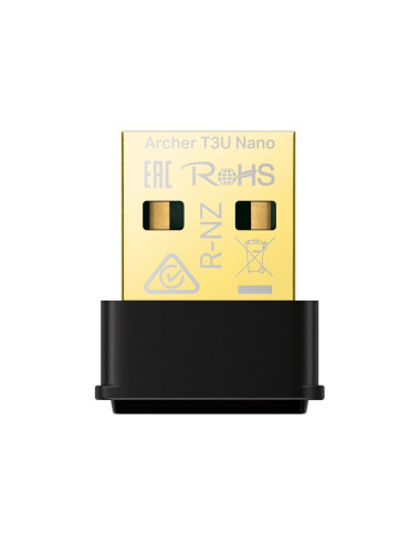 TP-LINK | AC1300 Nano Wireless MU-MIMO USB Adapter | Archer T3U Nano | Wireless