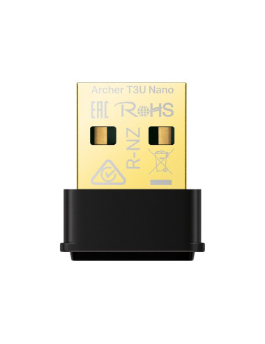 TP-LINK | AC1300 Nano Wireless MU-MIMO USB Adapter | Archer T3U Nano | Wireless