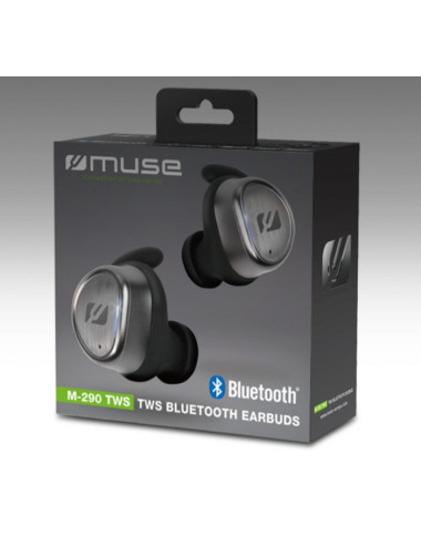 Muse | M-290 TWS True Wireless | Earphones | Wireless | In-ear | Microphone | No | Wireless | Black