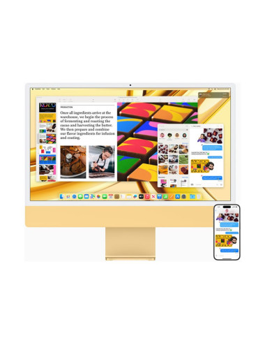 Apple iMac 24 4.5K Retina, Apple M3 8C CPU, 8C GPU/8GB/256GB SSD/Green/INT Apple