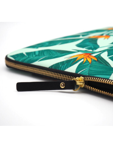 Casyx | Fits up to size 13 /14 " | Casyx for MacBook | SLVS-000008 | Sleeve | Birds of Paradise | Waterproof