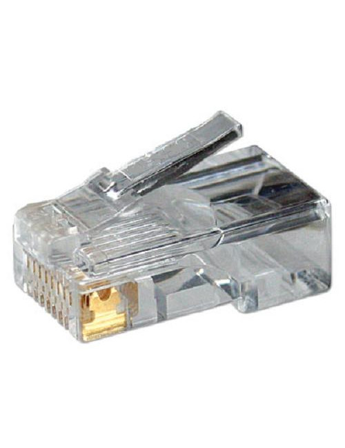 Logilink | MP0002 | CAT5e Modular PlugSuitable for 8P8C Round CablePlug unshieldedGold-plated contacts | Transparent