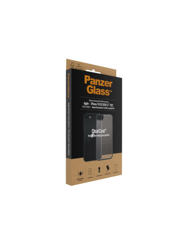 PanzerGlass | Screen Protector | Iphone | Iphone 7/8/se (2020) | Tempered anti-aging glass | Black/Crystal Clear | Clear Screen 