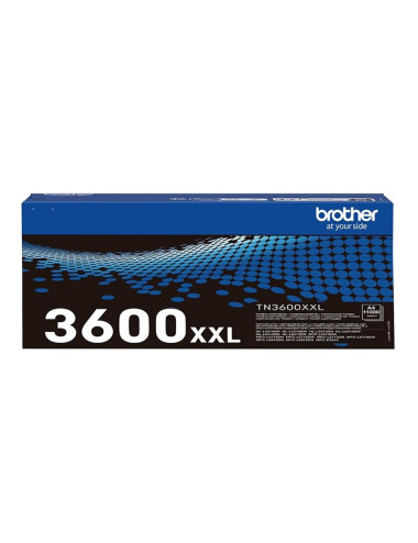 Brother TN-3600XXL Genuine Super High Yield Toner Cartridge, Black