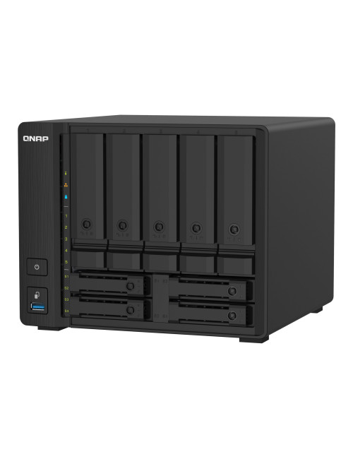 QNAP | 9-Bay QTS NAS | TS-932PX-4G | Up to 9 HDD/SSD Hot-Swap | AnnapurnaLabs Alpine | AL324 ARM Cortex-A57 Quad-Core | Processo