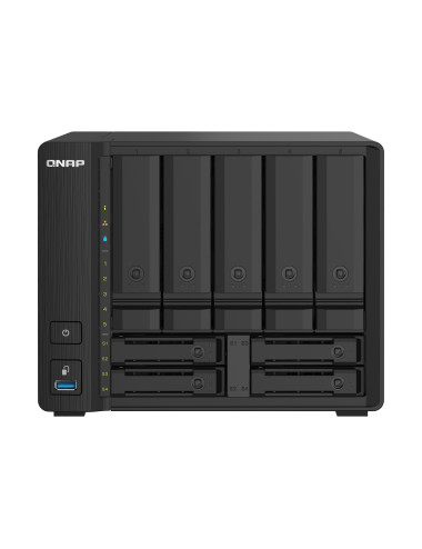 QNAP | 9-Bay QTS NAS | TS-932PX-4G | Up to 9 HDD/SSD Hot-Swap | AnnapurnaLabs Alpine | AL324 ARM Cortex-A57 Quad-Core | Processo