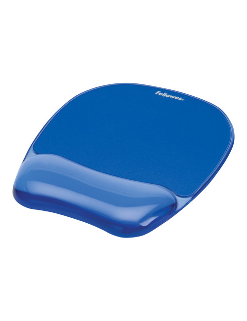 Fellowes Mouse pad with wrist support CRYSTAL, blue Fellowes