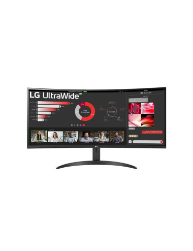 LCD Monitor|LG|34WR50QC-B|34"|Curved/21 : 9|Panel VA|3440x1440|21:9|100Hz|Matte|5 ms|Tilt|Colour Black|34WR50QC-B