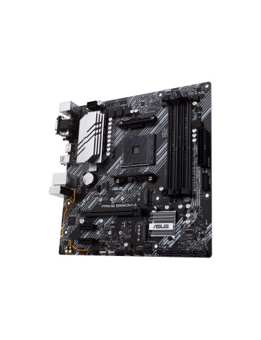 Asus | PRIME B550M-A | Processor family AMD | Processor socket AM4 | DDR4 | Memory slots 4 | Supported hard disk drive interface