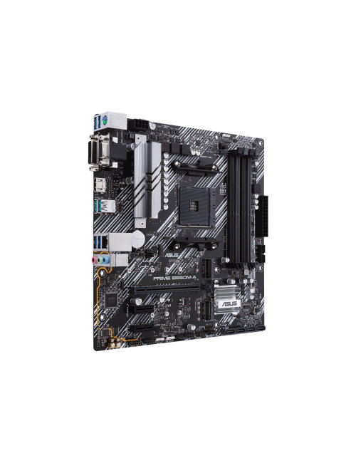 Asus | PRIME B550M-A | Processor family AMD | Processor socket AM4 | DDR4 | Memory slots 4 | Supported hard disk drive interface