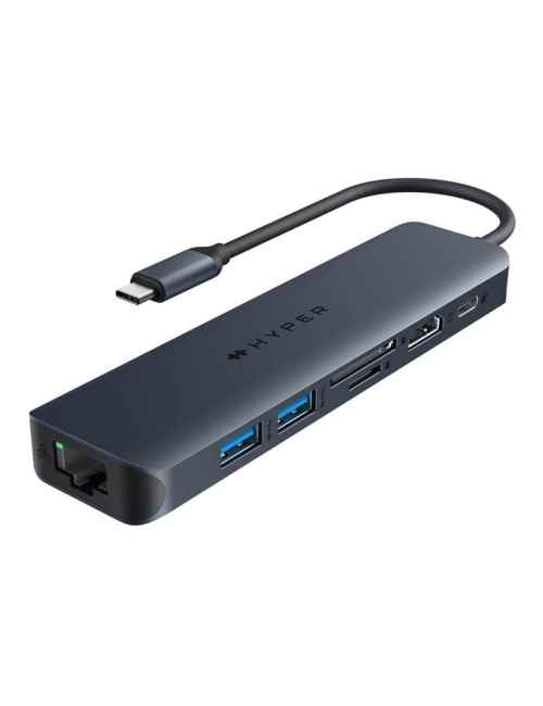 Hyper HyperDrive EcoSmart Gen.2 Universal USB-C 7-in-1 Hub w 100 W PD Power Pass-thru Hyper