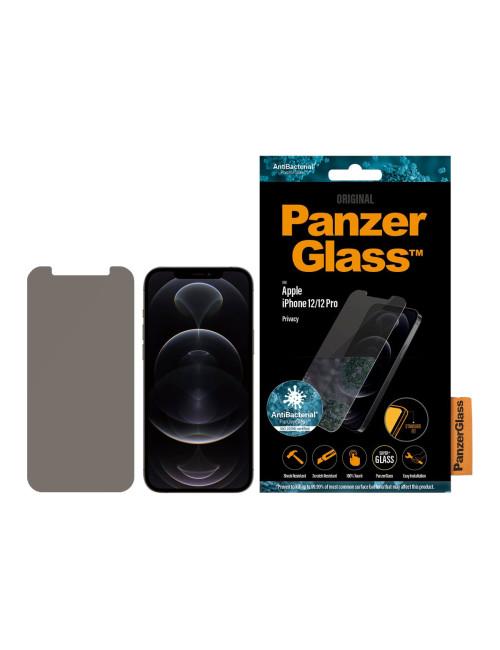 PanzerGlass | Apple | For iPhone 12/12 Pro | Tempered Glass | Transparent | Privacy glass