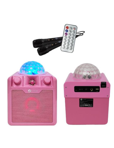 Portable Speaker|N-GEAR|DISCO BLOCK 410 PINK|Pink|Wireless|Bluetooth|DISCOBLOCK410P
