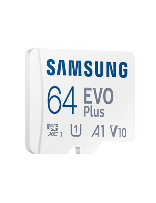 Samsung | MicroSD Card | EVO Plus | 64 GB | microSDXC Memory Card | Flash memory class U1, V10, A1