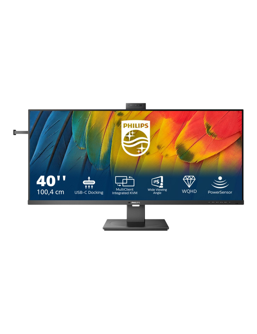 Philips Business Monitor 40B1U5601H/00 Philips 40 " IPS 3440 x 1440 pixels 21:9 4 ms 300 cd/m Black 100 Hz