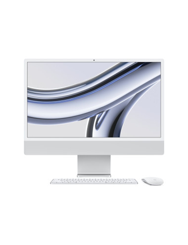 Apple iMac 24 4.5K Retina, Apple M3 8C CPU, 8C GPU/8GB/256GB SSD/Silver/RUS Apple