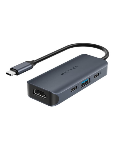 Hyper HyperDrive EcoSmart Gen.2 Universal USB-C 4-in-1 Hub w 100 W PD Power Pass-thru Hyper