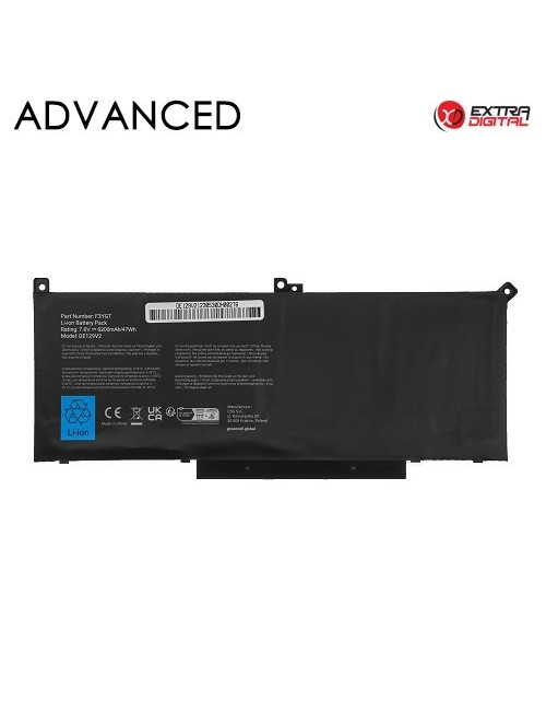 Notebook Battery DELL F3YGT, 7200mAh, Extra Digital Advanced