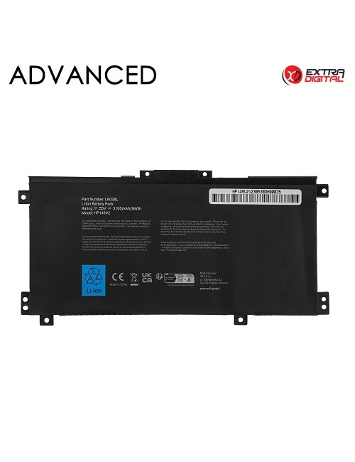 Nešiojamo kompiuterio baterija HP LK03XL, 3500mAh, Extra Digital Advanced