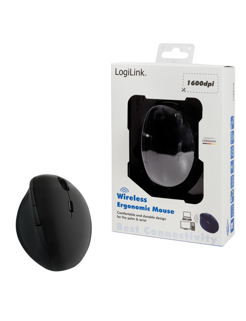 Logilink Mouse ID0139 Wireless, No, Black, Yes, Wireless connection