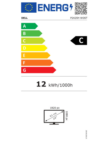 Dell | P2425H | 24 " | IPS | 1920 x 1080 pixels | 16:9 | Warranty 36 month(s) | 8 ms | 250 cd/m | Black | HDMI ports quantity 1 
