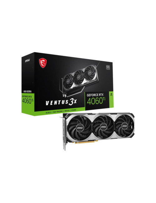 Graphics Card|MSI|NVIDIA GeForce RTX 4060 Ti|8 GB|GDDR6|128 bit|PCIE 4.0 16x|Triple slot Fansink|1xHDMI|3xDisplayPort|RTX4060TIV