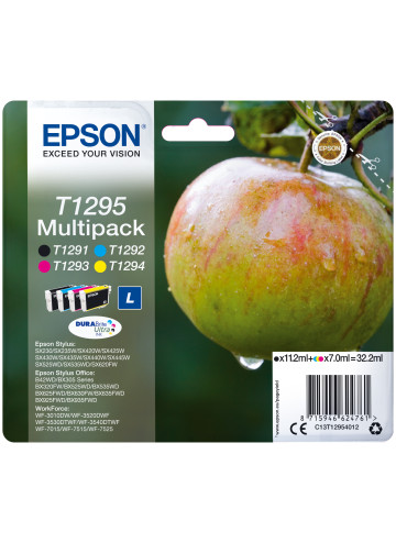 Epson Multipack 4-colours T1295 DURABrite Ultra | Ink Cartridge | Black, Cyan, Magenta, Yellow