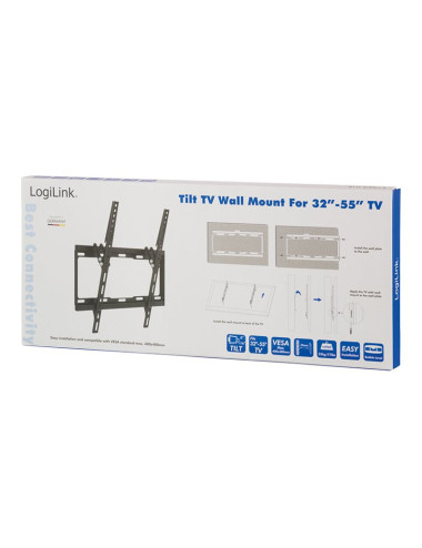 Logilink BP0012 TV Wall mount, 32 55", tilt -14 , 25 mm | Logilink
