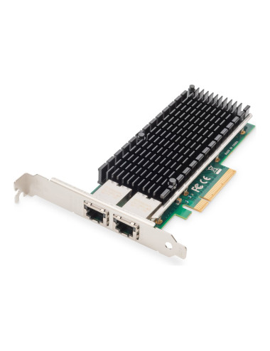 Digitus | 10Gbps Dual Port Ethernet Server adapter PCIe X8, Intel X540 BT2 | DN-10163