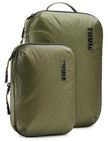 Thule | Compression Cube Set | Packing Cube | Soft Green
