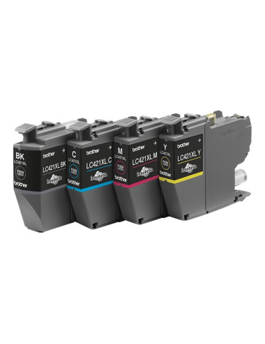 Brother LC421XLVAL Ink Cartridge Multipack | Brother Brother LC | LC421XLVAL | Brother LC421XL - 4-pack - XL - black, yellow, cy