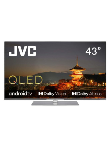 TV Set|JVC|43"|4K/Smart|QLED|3840x2160|Android TV|LT-43VAQ830P