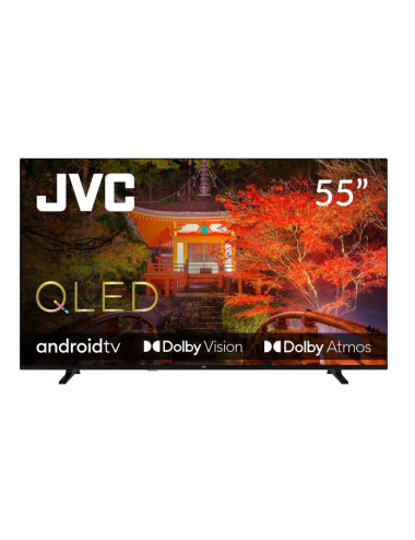 TV Set|JVC|55"|4K/Smart|QLED|3840x2160|Wireless LAN|Bluetooth|Android TV|LT-55VAQ330P