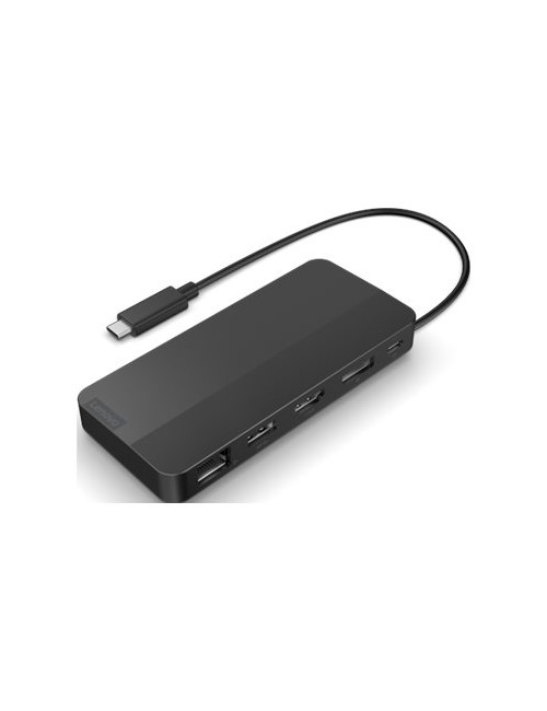 Lenovo USB-C Dual Display Travel Dock with Adapter | Lenovo