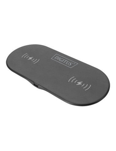 DIGITUS Wireless Charging, Pad, Duo, 15W, Grey | Digitus