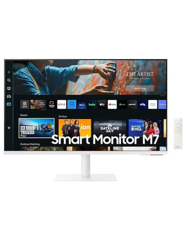 LCD Monitor|SAMSUNG|S27CM703UU|27"|TV Monitor/Smart/4K|Panel VA|3840x2160|16:9|60Hz|Matte|4 ms|Speakers|Swivel|Height adjustable