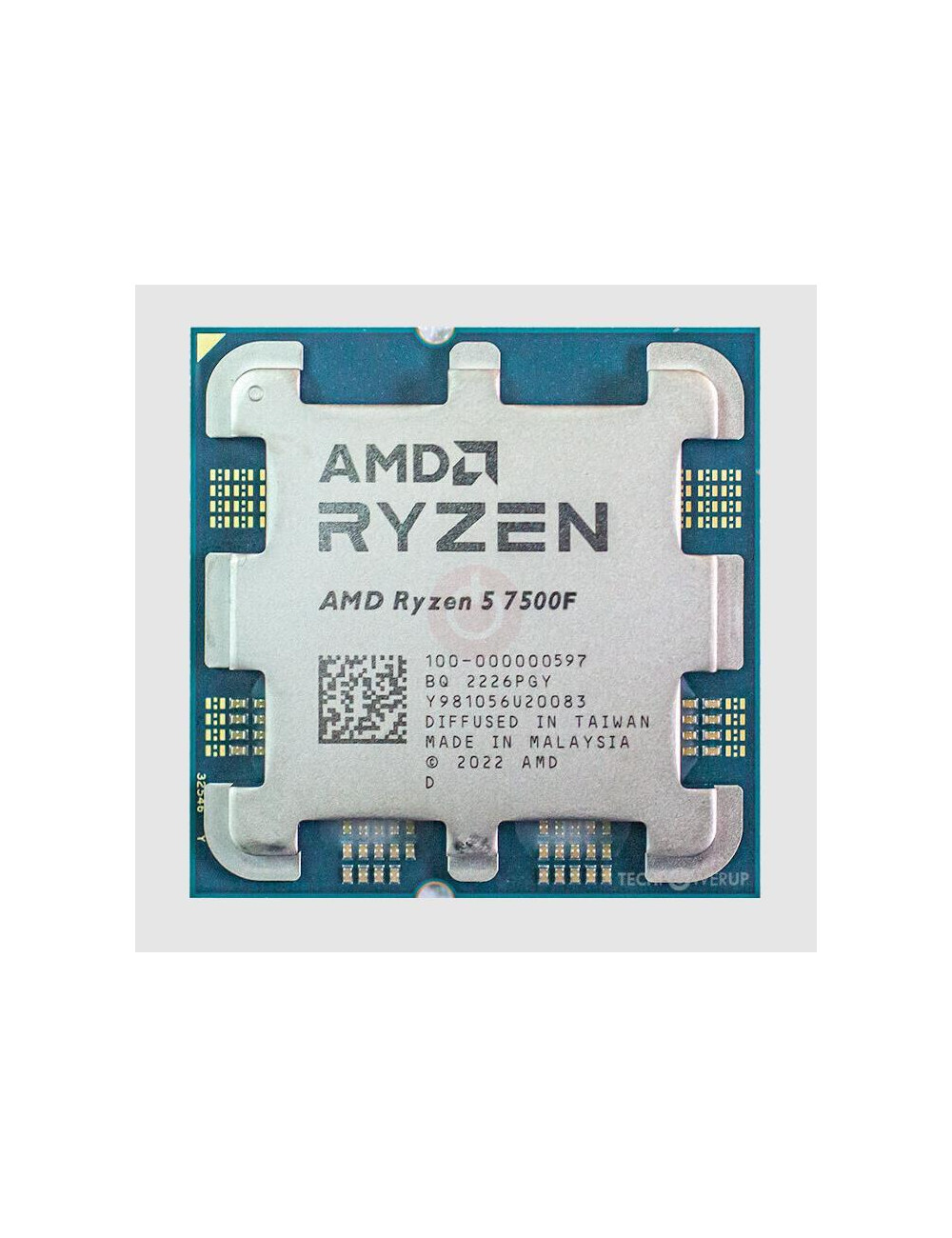 CPU|AMD|Desktop|Ryzen 5|7500F|3700 MHz|Cores 6|6MB|Socket SAM5|65 Watts|MultiPack|100-100000597MPK