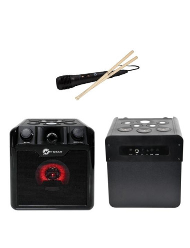 Portable Speaker|N-GEAR|DRUM BLOCK 420|Black|Wireless|Bluetooth|DRUMBLOCK420